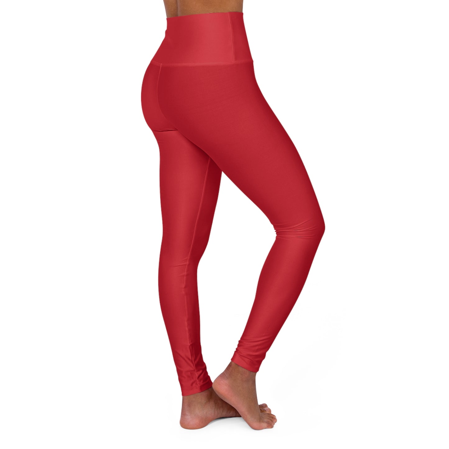 BEA Waisted Yoga Red Leggings