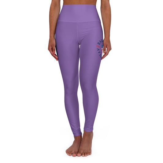 BEA High Waisted Purple Yoga Leggings