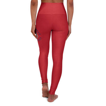 BEA Waisted Yoga Red Leggings