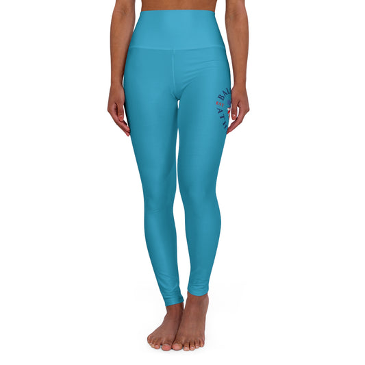 BEA High Waisted Blue Yoga Leggings
