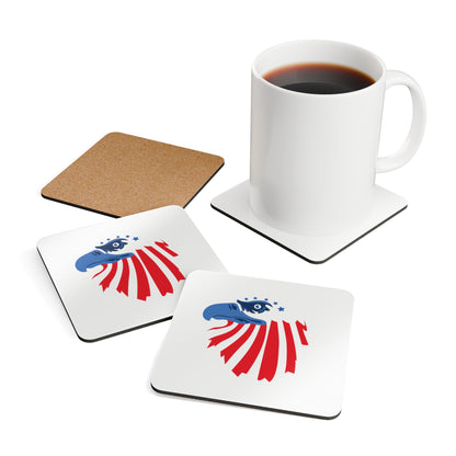 BEA Eagle Corkwood Coaster Set