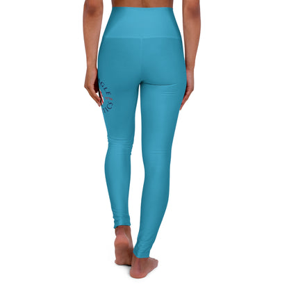 BEA High Waisted Blue Yoga Leggings